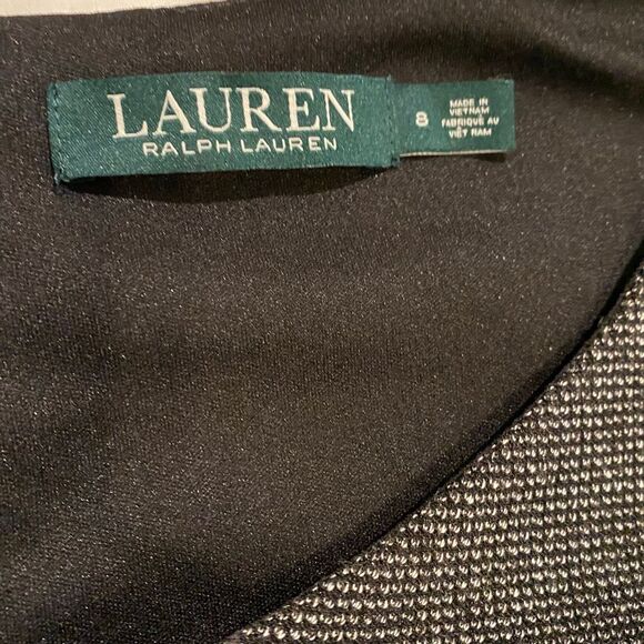 Lauren by Ralph Lauren Charcoal Midi Dress NWT Sz.8 - Picture 4 of 6